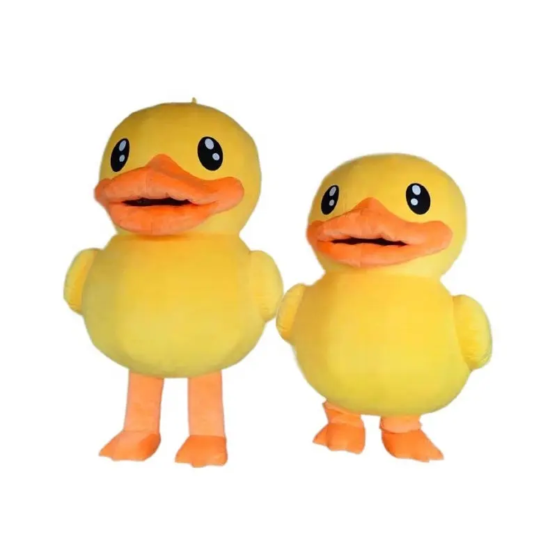 Funtoys good quality Inflatable yellow duck mascot costume cartoon cosplay anime halloween fancy Christmas for adult MOQ 1 piece