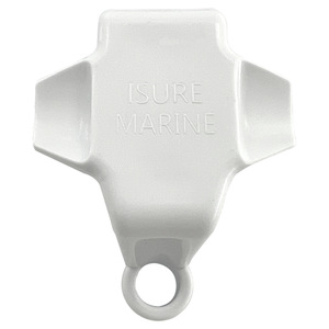ISURE MARINE Pontoon Bateau Rail Fender Clips Pare-chocs Bouée Cintre/Supports/<span class=keywords><strong>Taquet</strong></span> Pince/Ajusteur pour Rails Carrés Plastique ABS - Product Image 3