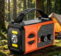 Radio avec antenne AM/FM/WB offrant une excellente réception ; prend en charge l'énergie solaire, la charge USB ; compatible avec les écouteurs ; radio portable