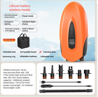Pompe à air électronique intelligente portable rechargeable sans fil 12000mAh haute pression pour usage extérieur, garage et appareils ménagers