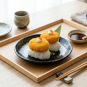 Vieiras Empanizadas Congeladas, Aperitivo Crujiente, Bolsa a Granel, Sabor a Vieira, Surimi, Cocción Rápida y Fácil para Restaurantes <span class=keywords><strong>de</strong></span> Sushi al Estilo Japonés - Product Image 1
