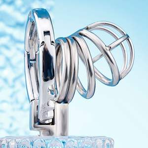 Cadeaux de mode : Cage de chasteté légère pour homme avec verrou invisible, équipement de bondage pour hommes, conception conviviale pour les débutants - Product Image 4