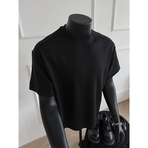 T-shirt da <span class=keywords><strong>uomo</strong></span> girocollo in puro cotone pettinato resistente, <span class=keywords><strong>bianca</strong></span>, a maniche corte, con strato interno e mezze maniche - Product Image 3