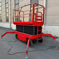 Chariot élévateur à fourche électrique à roues et à chenilles Table élévatrice à ciseaux en acier inoxydable de 10m Plate-forme de travail aérienne