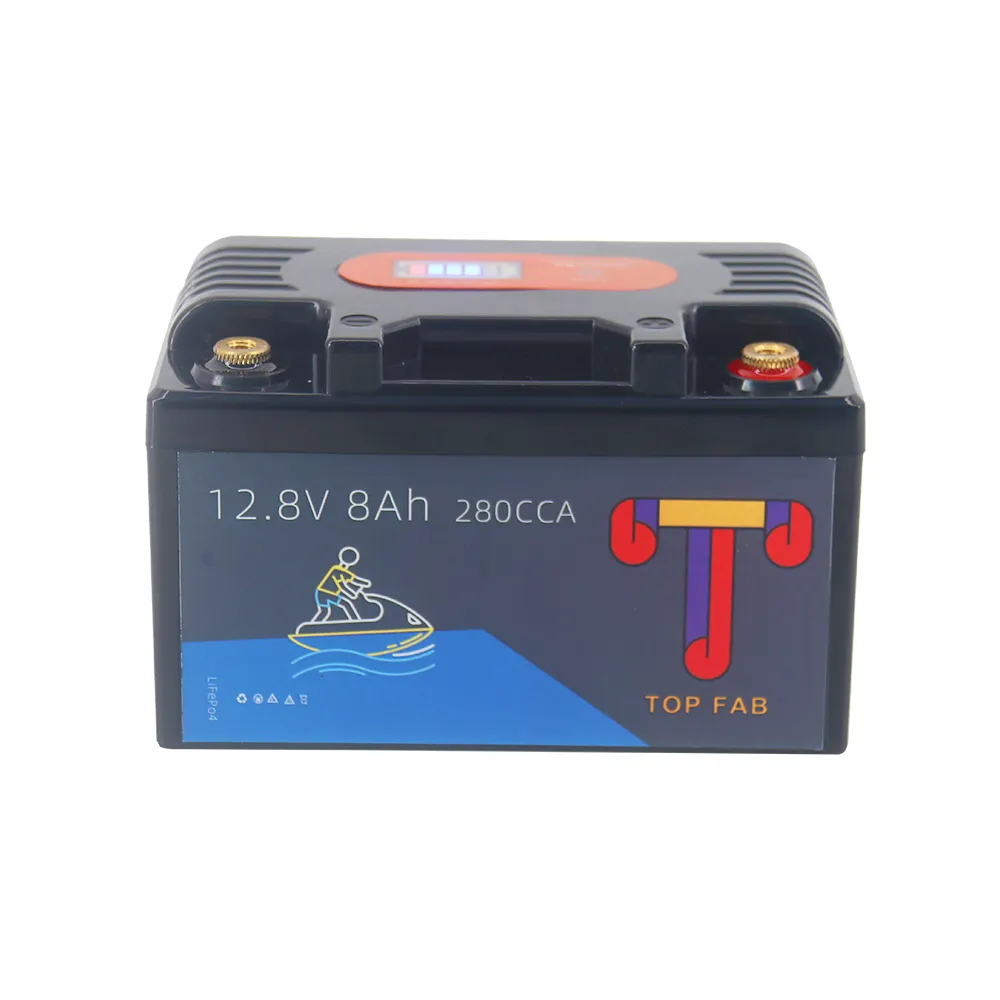 Batterij YT7B-BS Onderhoud Gratis Vervangende Batterij Voor Atv Motorfiets En Scooter 12 Volt 8Ah A123 Hoge Ontlading Cellen