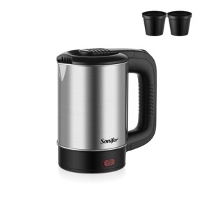 <span class=keywords><strong>Bollitore</strong></span> Elettrico Portatile Sonifer SF-2099S 500W da 0,5L con 2 Tazze, <span class=keywords><strong>Mini</strong></span> <span class=keywords><strong>Bollitore</strong></span> Personale da Viaggio in Acciaio Inox - Product Image 5