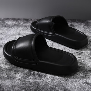 Tongs d'été à semelles épaisses en EVA pour hommes, sandales de plage respirantes, souples et antidérapantes, noir, gris, marron, taille 40 41 42 43 44 45 - Product Image 2