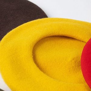 Autumn Winter Fashion Casual Trendy Silk Screen Printed Promotional <b>Beret</b> Hat Large Size for Women Solid Color Outdoor Travel - Product Image 5