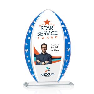 جوائز نبيلة مخصصة بمرآة نجمة لهجات الكأس الزجاج لوحة رأس السهم - Product Image 5