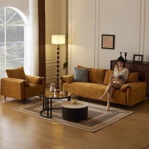 <span class=keywords><strong>Sofa</strong></span> Seksional Dua Dudukan Modern dengan Penutup Kayu Solid Berumbai Desain Ramah Lingkungan - Ruang Tamu, Kamar Tidur, atau Area Tamu - Product Image 2