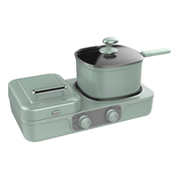 Machine à petit-déjeuner multifonctionnelle 3 en 1, appareil à sandwich pour le petit-déjeuner pour un usage domestique