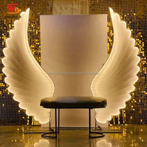 Fondo de boda de lujo suave alas LED en forma de fondo brillante soporte de fondo RGB soporte de fondo de Metal ligero - Product Image 1