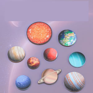 Giocattolo educativo nuovo sistema solare di cognizione in legno otto pianeti puzzle di corrispondenza tavola giocattolo - Product Image 2