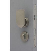Ensemble de serrure de porte de clé d'entrée de haute sécurité, serrure de cylindre de mortaise, poignées les plus cool