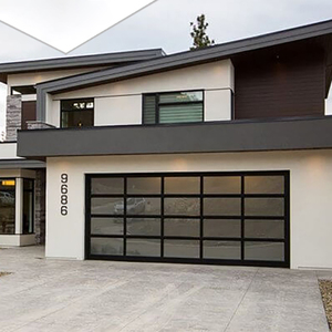 Portes <span class=keywords><strong>de</strong></span> <span class=keywords><strong>garage</strong></span> personnalisées en noir brillant pour les maisons, <span class=keywords><strong>porte</strong></span> <span class=keywords><strong>de</strong></span> <span class=keywords><strong>garage</strong></span> en verre, <span class=keywords><strong>porte</strong></span> <span class=keywords><strong>de</strong></span> <span class=keywords><strong>garage</strong></span> en verre isolée sans cadre - Product Image 5
