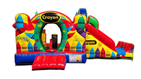 Château Gonflable Commercial Coloré pour Location de Fêtes - Château de Rebond, Trampoline, Structure Gonflable