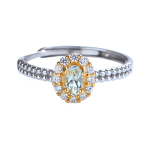 Pietra preziosa naturale S925 anello in argento Sterling intarsiato <span class=keywords><strong>con</strong></span> <span class=keywords><strong>acquamarina</strong></span> naturale rubino Tanzanite anello aperto <span class=keywords><strong>gioielli</strong></span> in argento - Product Image 6