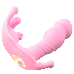 Tongkat Pijat Getar Pemanas <span class=keywords><strong>Penis</strong></span> Nirkabel Dikendalikan Jarak Jauh, Alat Bantu Masturbasi Wanita Erotis, Tahan Air IPX7 10 - Product Image 2