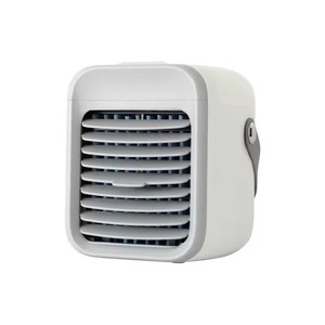 Hot Sale Rechargeable <b>Mini</b> Air <b>Cooler</b> Fan Portable Low Noise with Colorful LED Lights Touch Control Small Personal Climatiseur - Product Image 2
