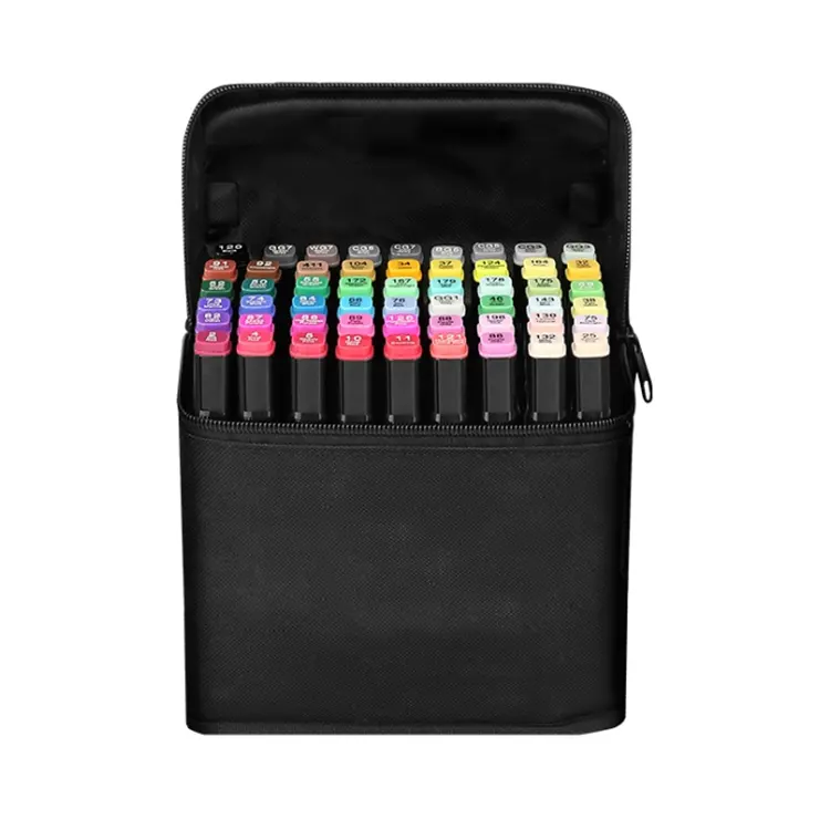 Wholesale High Quality Multi Color Non-Toxic Marker Pens Set with Double Tips