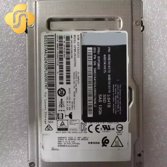 4XB7A14173 01PG652 Series 3.84TB 12Gbps SAS 2.5 Inch Enterprise Read-Intensive SSD Drive
