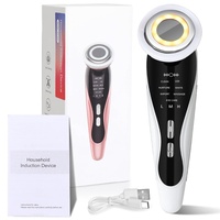 Appareil de beauté facial à induction domestique OEM ODM avec logo personnalisé, 7 modes, pour le soin de la peau, le massage du visage, l'application de sérum et le soin des yeux