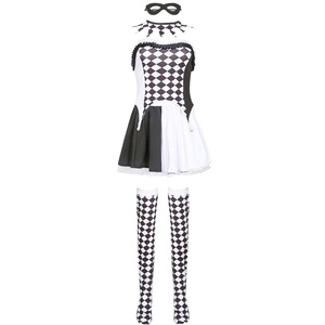 Disfraz de Payaso Travieso para Mujer, Disfraz de Arlequín para Halloween - Product Image 2