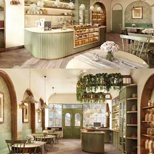 Bancone Espositivo in Legno per Panetteria e Caffetteria, Vetrina per Dolci, Mobile per Dessert Personalizzato - Product Image 5