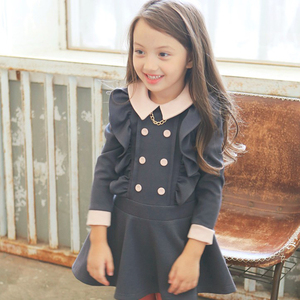 Vestido Casual de Algodón con Flores para Niña, Estilo Japonés, Manga Larga, Largo hasta la Rodilla, para Primavera - Product Image 2