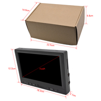 Monitor mobil truk layar Lcd berdiri sendiri, Monitor Tft 2CH AV/AHD 7 inci kualitas tinggi