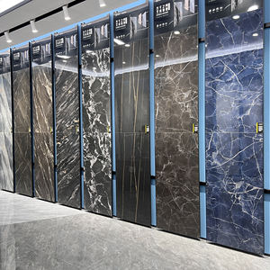 Carrelages modernes de luxe en pierre foncée 750x1500 carreaux de sol et de mur en marbre métallisé émaillé pour KTV <span class=keywords><strong>Hotel</strong></span> Club grands panneaux pour chambres - Product Image 3