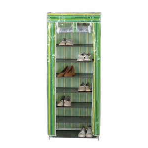 高容量中国供应商8层防水鞋架，带无纺布走廊组织器 - Product Image 5