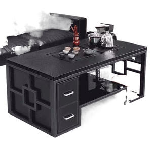 Mesa de Té Kung Fu con Calentador de Agua Integrado, Eléctrica, de Acero Inoxidable, para Sala de Estar u Oficina, Diseño Sencillo para el Hogar - Product Image 5