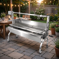 Barbecue rotatif automatique HDL1C-1 avec grille motorisée à mouvement ascendant et descendant