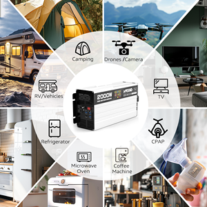 <span class=keywords><strong>Convertisseur</strong></span> de courant DC 12V vers AC 110V 220V <span class=keywords><strong>1000W</strong></span> 2000W 3000W Onduleur à onde sinusoïdale pure pour usage domestique - Product Image 4