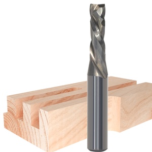 <span class=keywords><strong>CNC</strong></span> endmills nén <span class=keywords><strong>Router</strong></span> bit 1-3/16 xoắn ốc phay rắn Carbide chip miễn phí 2 Sáo-1/2 Shank lên xuống cắt xoắn ốc - Product Image 1
