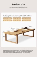 Table de salle à manger rectangulaire en bois massif de style moderne ensemble combiné de chaises de table basse de salon pour la cuisine à usage domestique