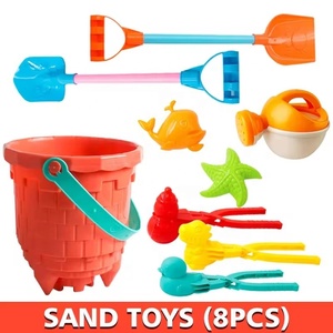 KSF Set di Giocattoli da Spiaggia in Plastica per Bambini, Grande Set Estivo con Paletta e Secchiello, Attrezzi per Costruire Castelli di Sabbia per Ragazzi e Ragazze, Giochi da Mare - Product Image 6