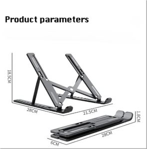 Meilleures ventes en gros : Support portable pour ordinateur portable en ABS, support flexible en plastique réglable - Product Image 2