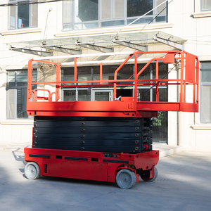 Elevador de hombre de 4m, 6m, 8m, 10m, 12m, 14m, plataforma de trabajo aéreo, elevadores de tijera autopropulsados pequeños hidráulicos eléctricos a la venta - Product Image 4