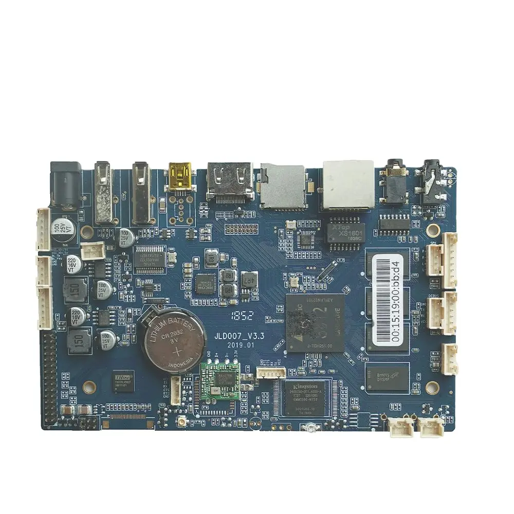 Android Embedded Board LVDS 4G Publicidade Industrial MotherBoard Digital Quiosque Outdoor Queue Management Solutions