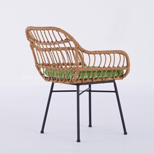 Ensembles <span class=keywords><strong>de</strong></span> <span class=keywords><strong>jardin</strong></span> modernes Chaises en rotin d'extérieur pour table <span class=keywords><strong>Chaise</strong></span> empilable Meubles <span class=keywords><strong>de</strong></span> <span class=keywords><strong>jardin</strong></span> d'extérieur Noir et blanc - Product Image 5