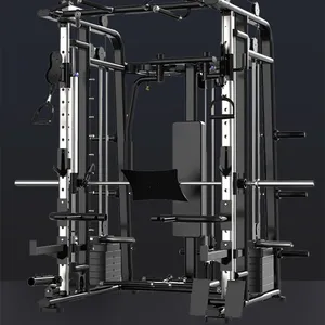 2021 Multi-functional Home Gym Equipment Large Smith Machine Gym Squat Rack Trainer