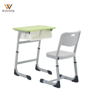Chaise de bureau pour étudiant WLY8006, mobilier de salle de classe, table de lecture universitaire, chaises pour collège, lycée, en plastique