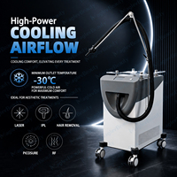 Enfriador de Aire Móvil Comercial Vertical HS-CL60A 1200W, 9 Velocidades Ajustables, Funcionamiento Silencioso con Ruedas para Salón de Belleza