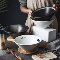Bol à nouilles en porcelaine personnalisé, de 9 pouces, ramen japonais en céramique