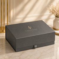 Boîtes cadeaux rigides magnétiques écologiques haut de gamme avec logo personnalisé OEM, couleurs et dimensions sur mesure, emballage recyclable
