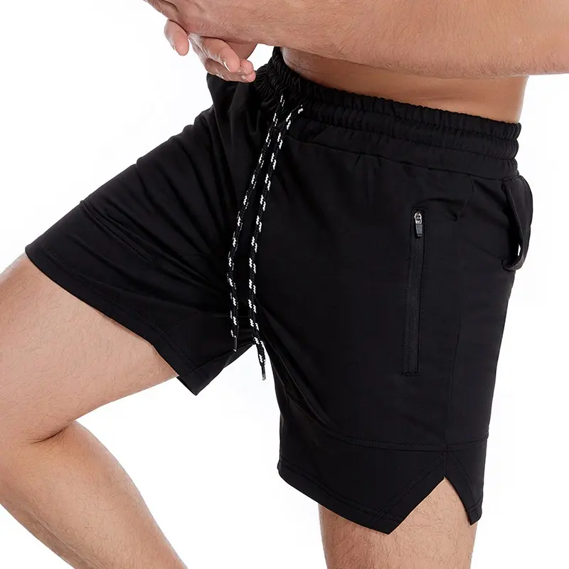 Wholesale Custom Sweat Compression 2 In 1 Print Designer Nylon Fitness Boxer Gym Workout Sports Cargo Running Men's Shorts