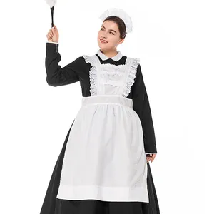 British Style Maid Dress Cosplay Animation World Cafeteria Cafe Dress Black and White Maid Dress masculin Costume