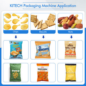 KL prezzo di fabbrica di pesatura automatica patatine alla Banana Chips macchina imballatrice con azoto - Product Image 2